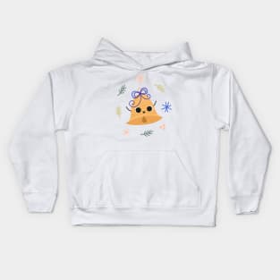 Happy Holiday Decoration Bell Kids Hoodie